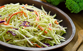 A More Nutritious Slaw with a Slightly Spicier Flavor
