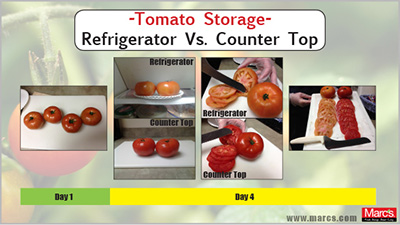 tomato storage refridgerator counter 041014