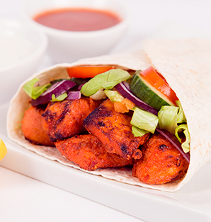 Grilled Barbeque Chicken Wrap