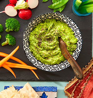 Spinach Avocado Hummus