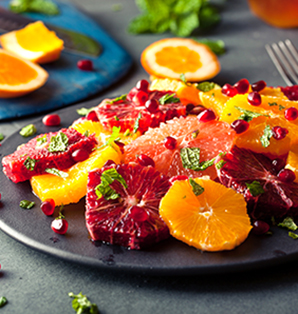 snack recipe orange grapefruit salad 1