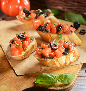 snack recipe tomatoes bruschetta