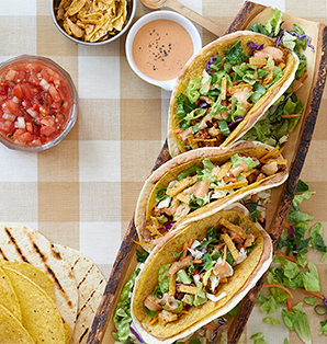 recipe layered bbq chicken tacos