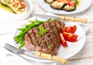 grilled steak beef