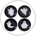 4 Piece Ceramic Appetizer Plates