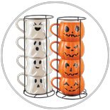 4 Piece Ceramic Mug Set