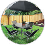 6 Piece Garden Glass Table Set