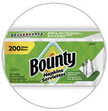 Bounty White Paper Napkins