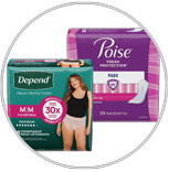 Depend Underwear Poise Pads