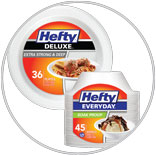 Hefty Deluxe or Everyday Paper Plates Bowls
