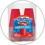 Hefty Party On Cups