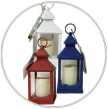 Lantern with LED Candle 1