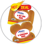 Nickles Hamburger or Hot Dog Buns 1