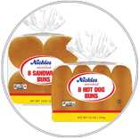 Nickles Hamburger or Hot Dog Buns 2