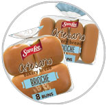Sara Lee Artesano Briche Hot Dog Hamburger Buns