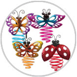 Solar Hanging Spiral Insects