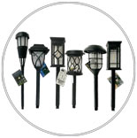 Solar Light Black Plastic