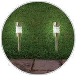 Solar Ligth Stailness Steel w Ribbed Lens