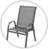 Steel Textilene Patio Chairs