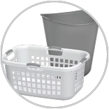 Sterilite Laundry Basket, Etc