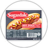 Sugardale Hot Dogs