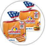 Wonder Hot Dog Hamburger Buns