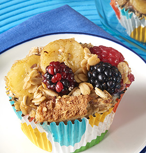 banana berry breakfast cups