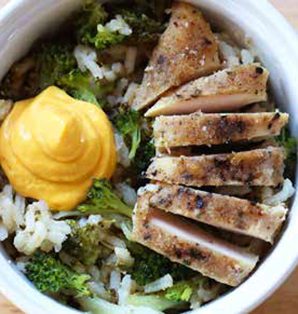 cheesy broccoli chicken rice