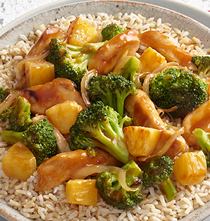 chicken broccoli pinapple stirfry