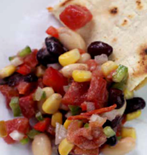 chicken vegy cowboy caviar