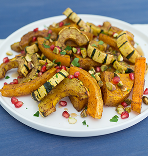 Spicy Roasted Squash with Wonderful Pistachios 
