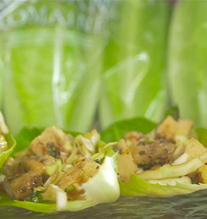 lunch recipe romaine chicken wrap